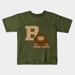 B is for Bigfoot Kids T-Shirt